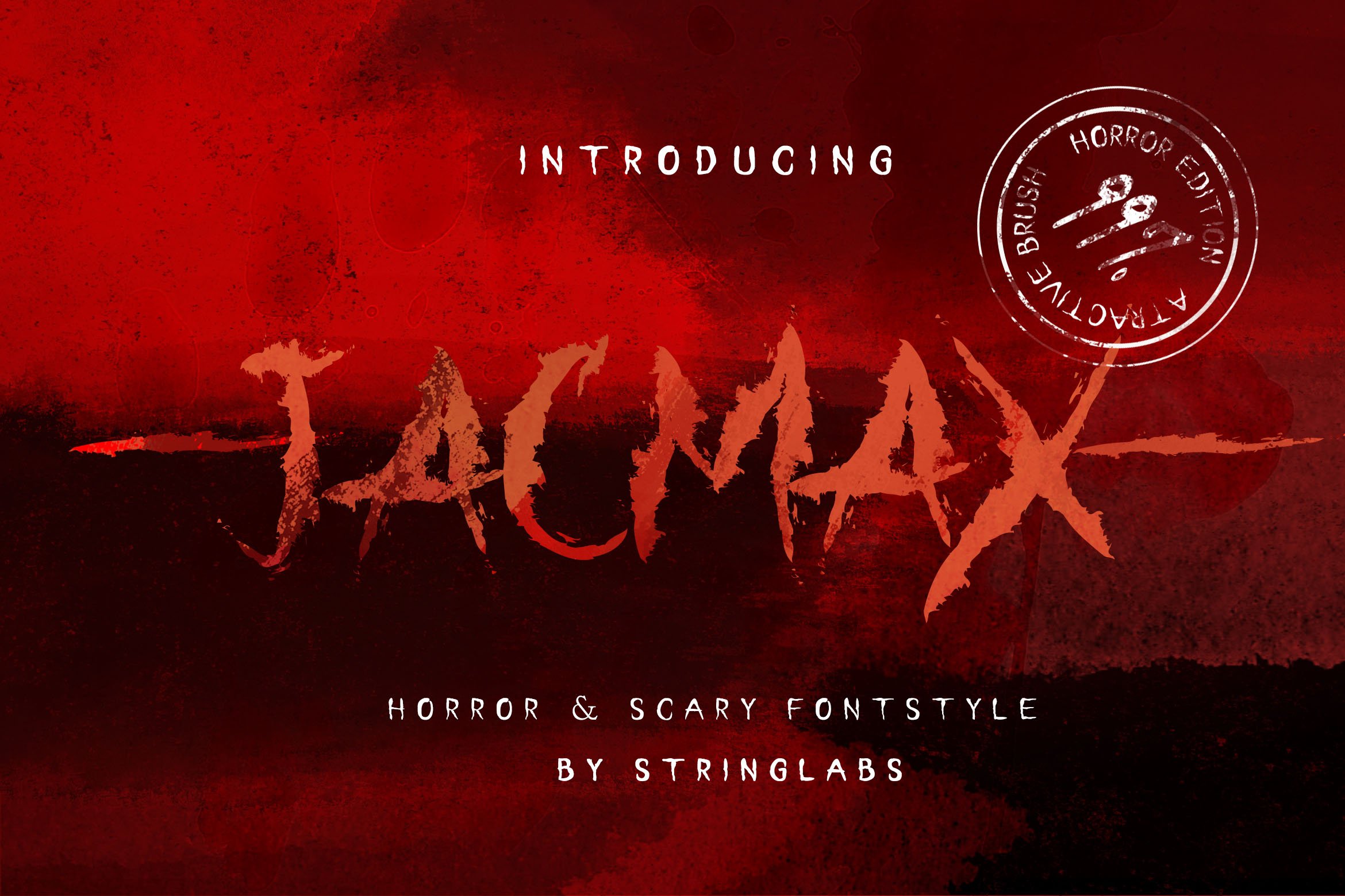 Jacmax - Horror Font cover image.