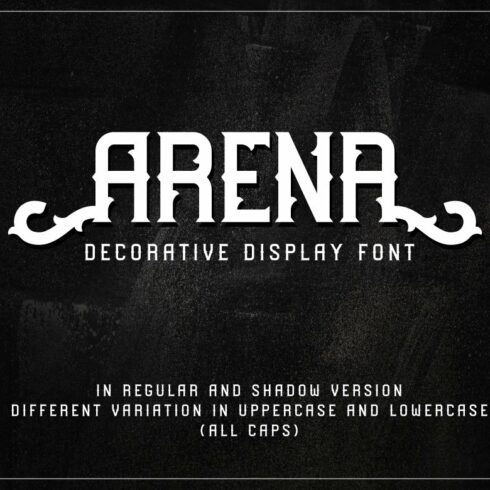 Arena - Decorative Display Font cover image.