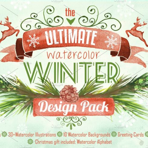 Watercolor Winter Design Packcover image.