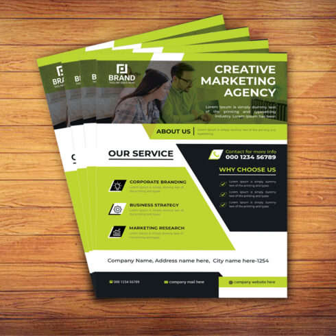 Creative Corporate Flyer Design Template cover image.