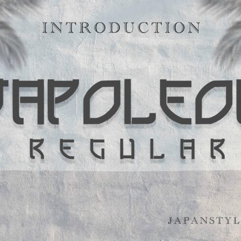Japoleon Regular - Japan Style Font cover image.
