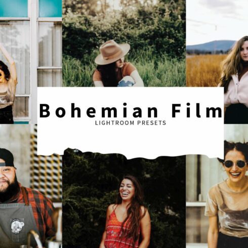 10 Bohemian Film Lightroom Presetscover image.