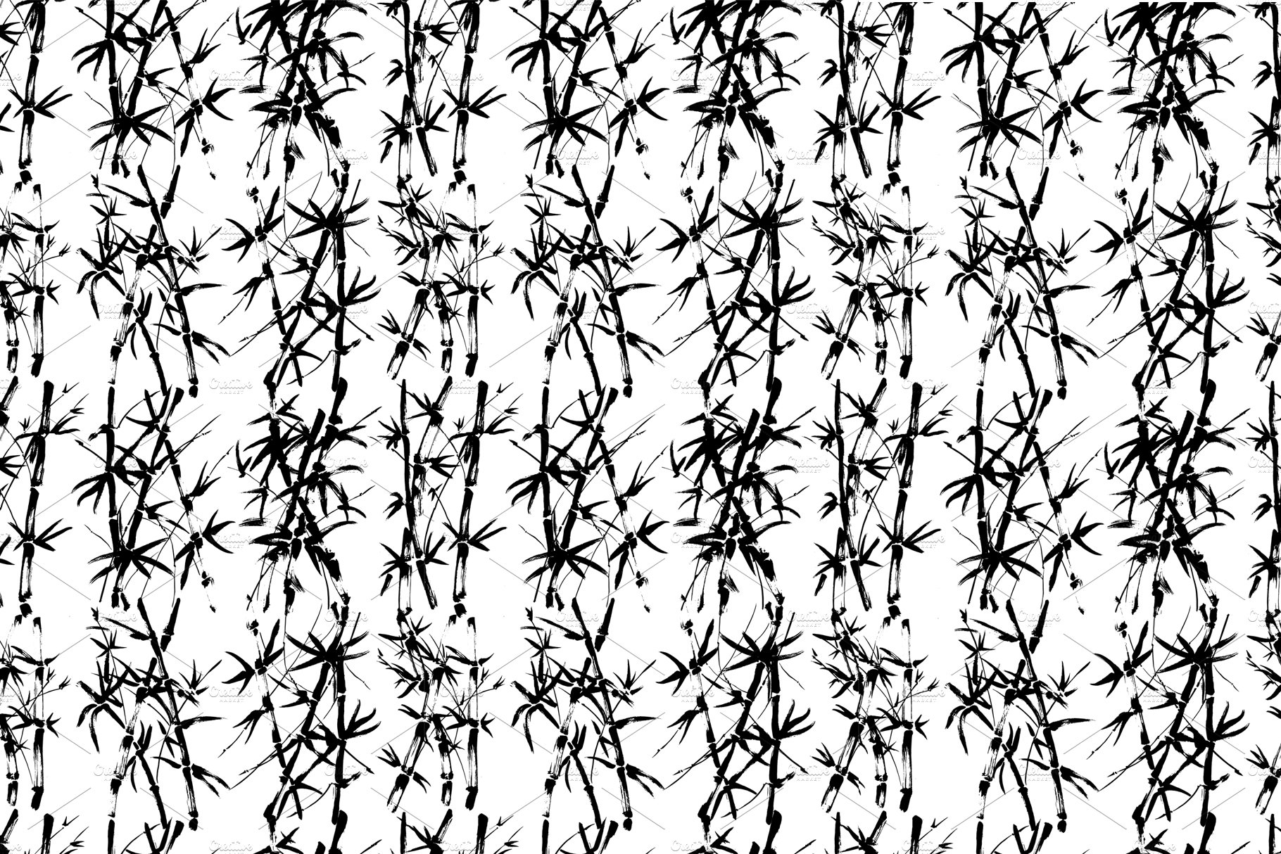 Vector patterns. JAPANESE BAMBOO preview image.