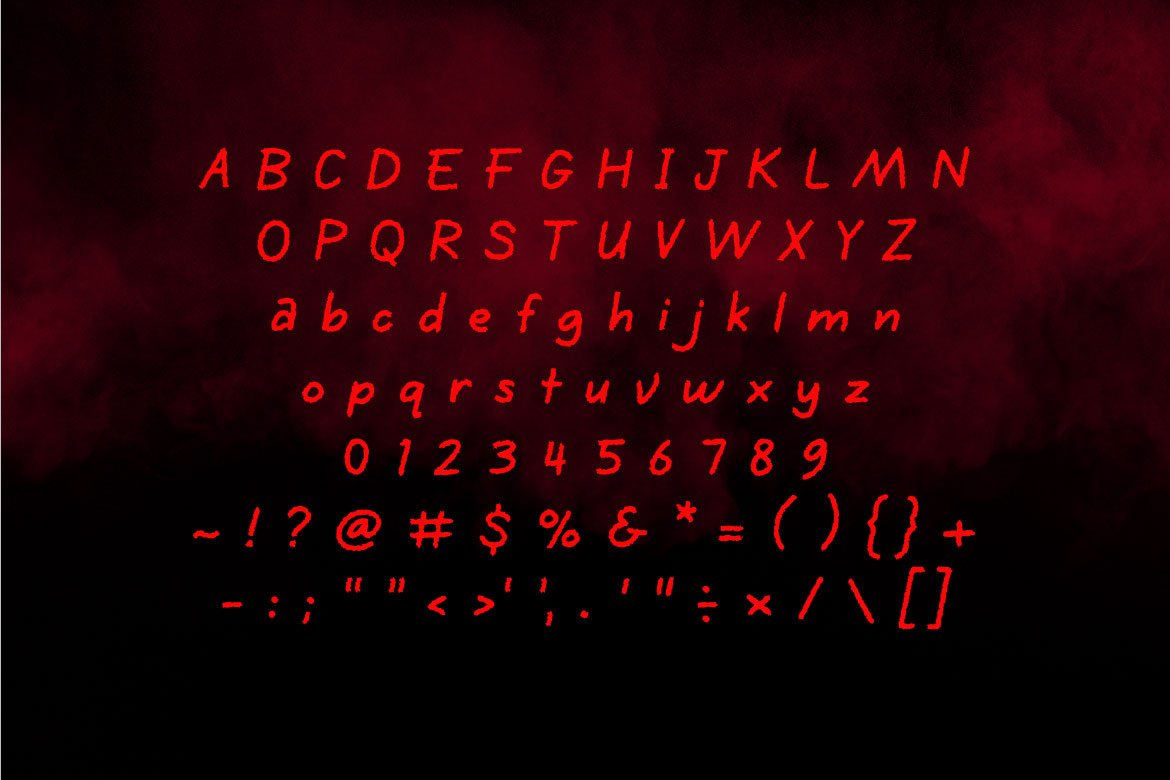 Blodys - Halloween Bloody Font preview image.