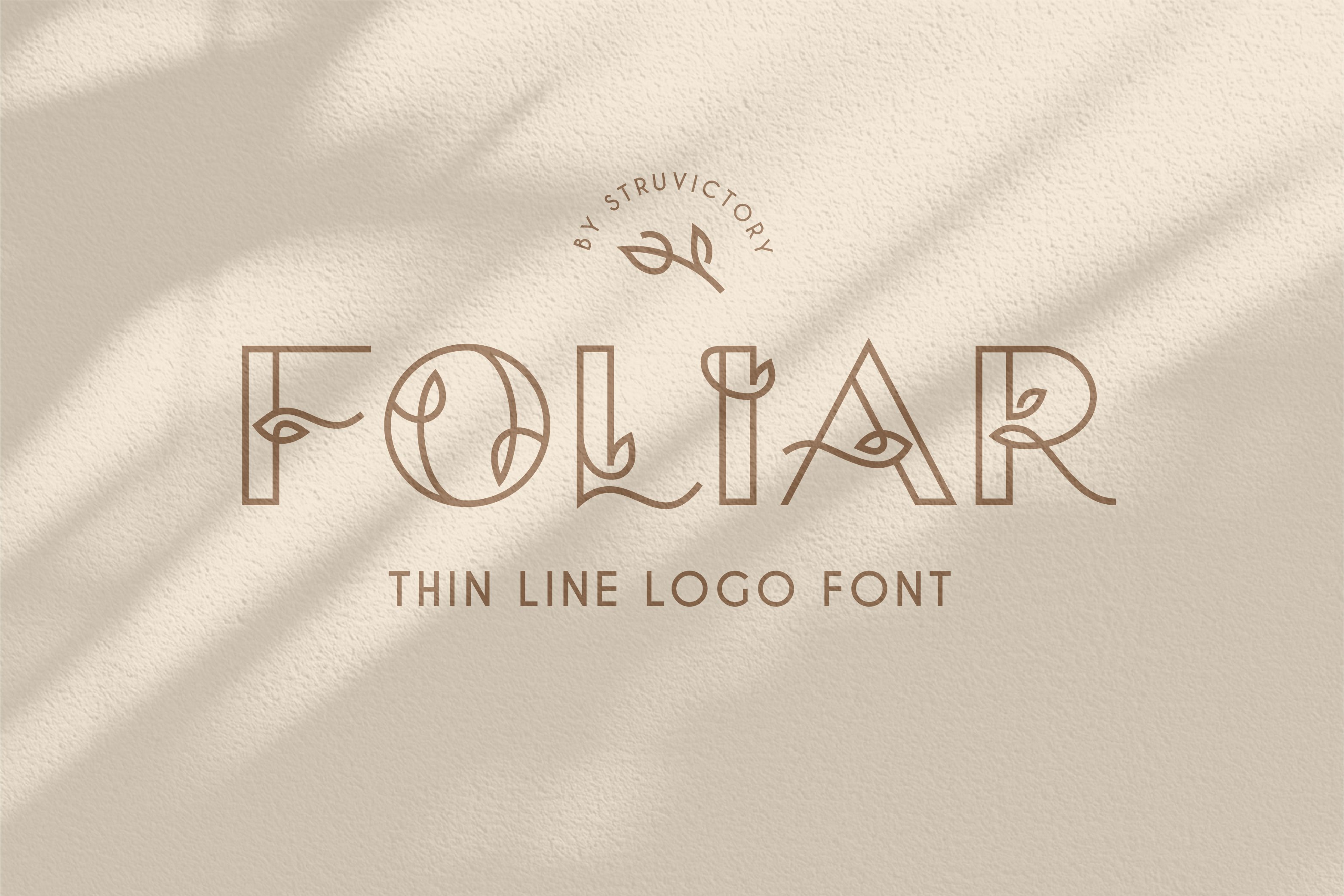 Foliar - Thin Line Logo Font cover image.
