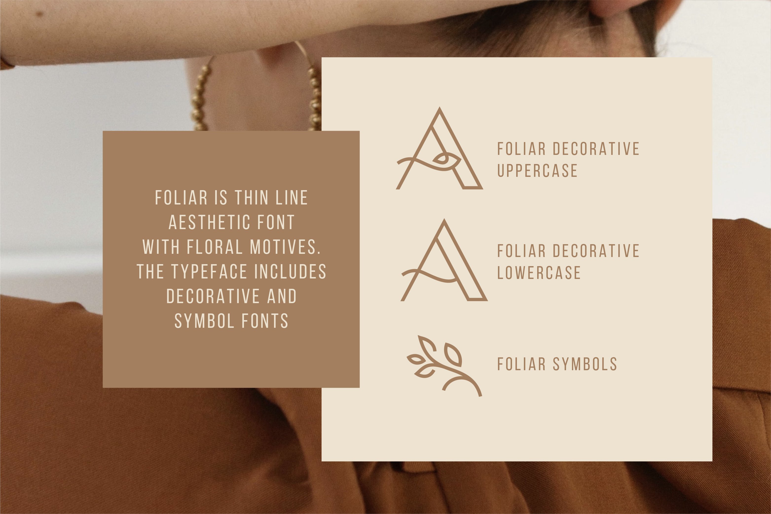 Foliar - Thin Line Logo Font preview image.