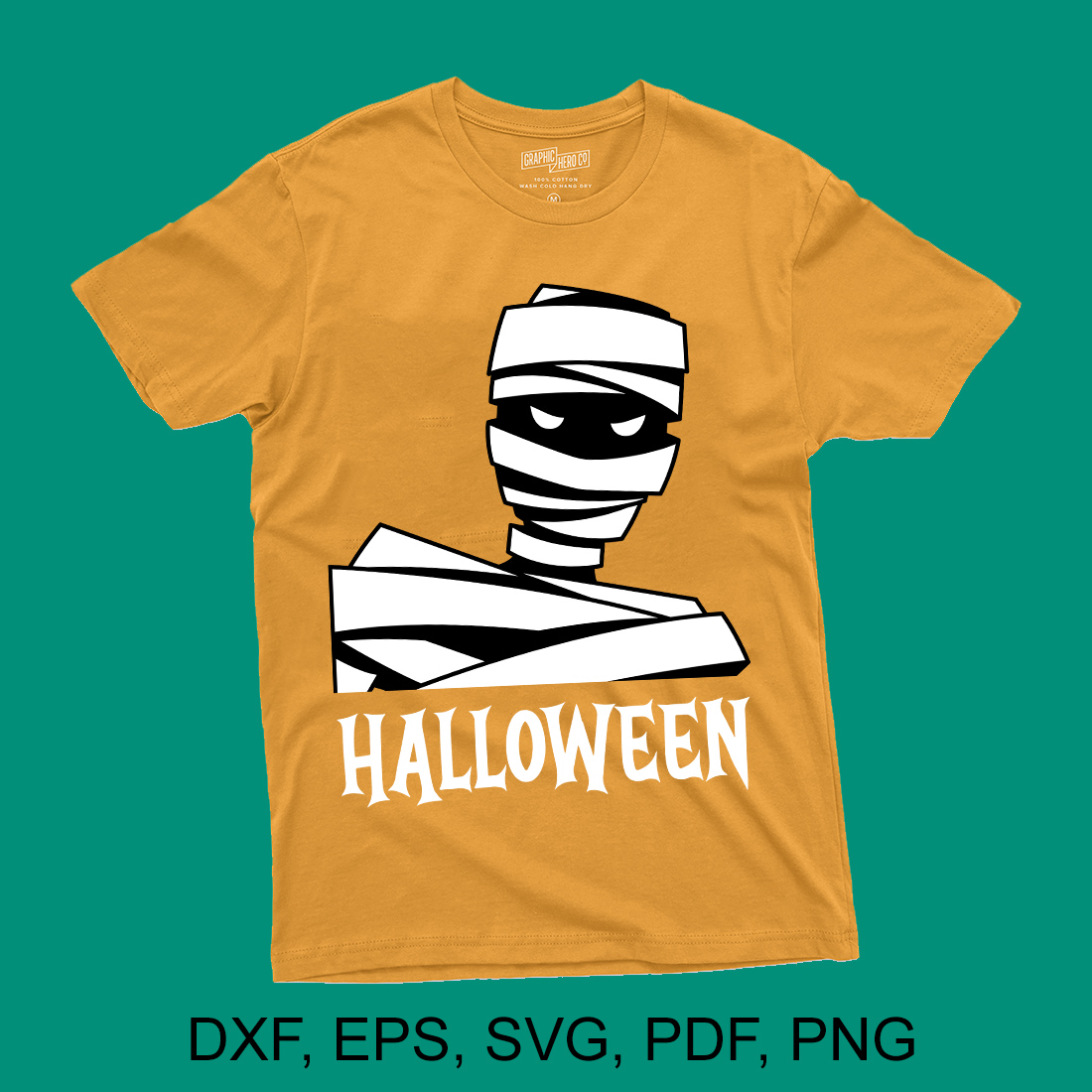 Happy Halloween Dead Mummy SVG Design preview image.