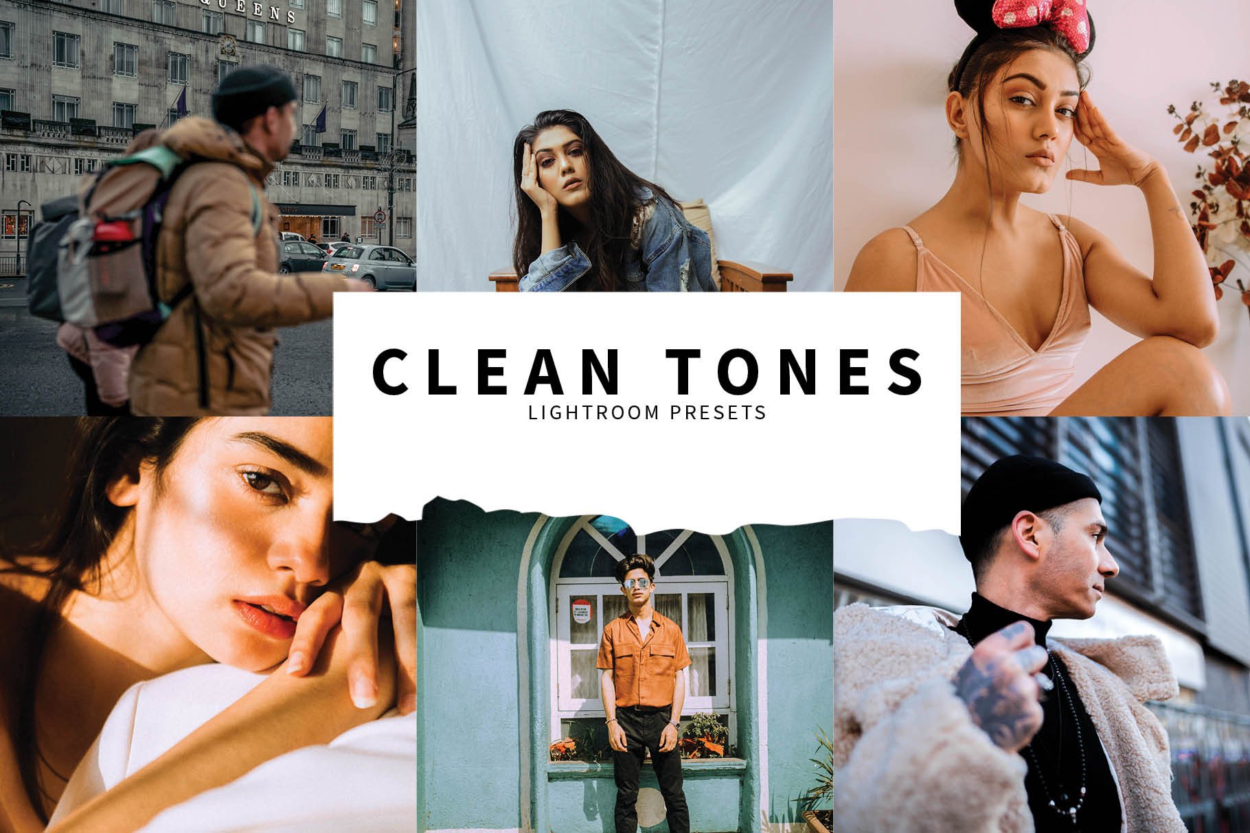 10 Clean Tones Lightroom Presetscover image.