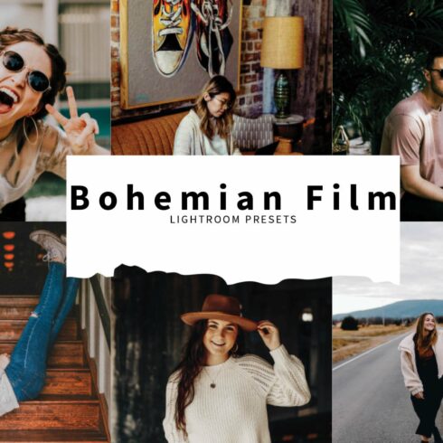 10 Bohemian Film Lightroom Presetscover image.