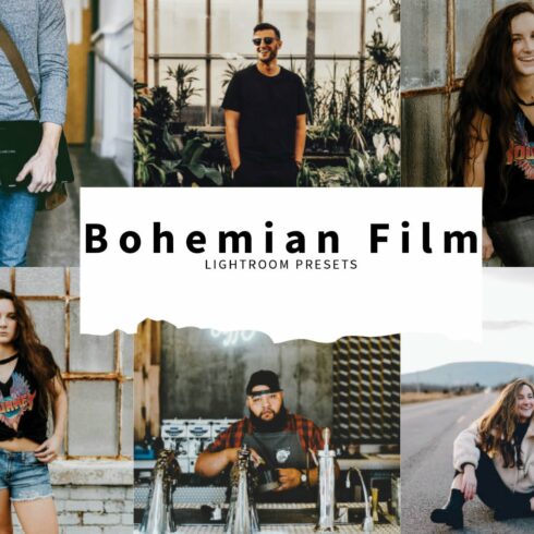 10 Bohemian Film Lightroom Presetscover image.