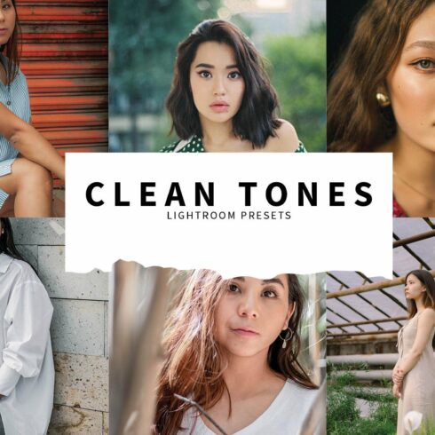 10 Clean Tones Lightroom Presetscover image.