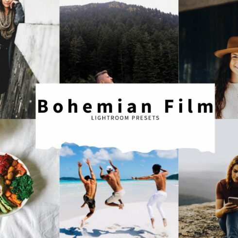 10 Bohemian Film Lightroom Presetscover image.