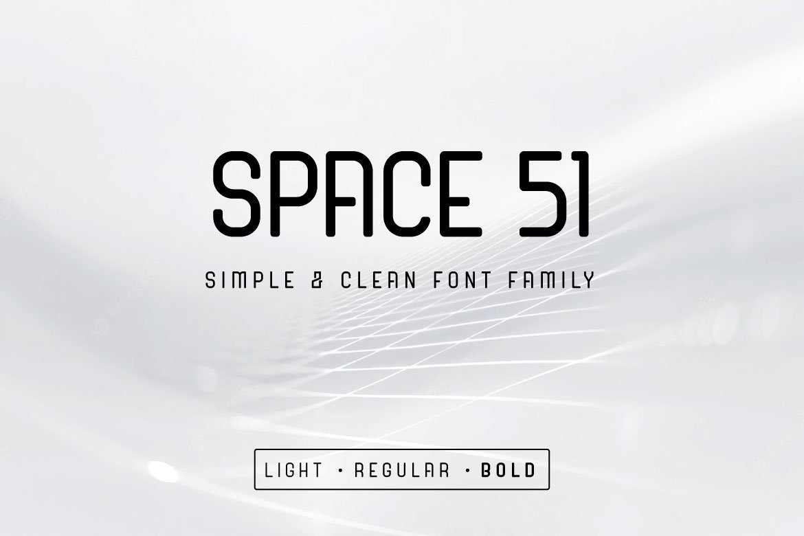 Space 51 - Simple and Clean Font cover image.