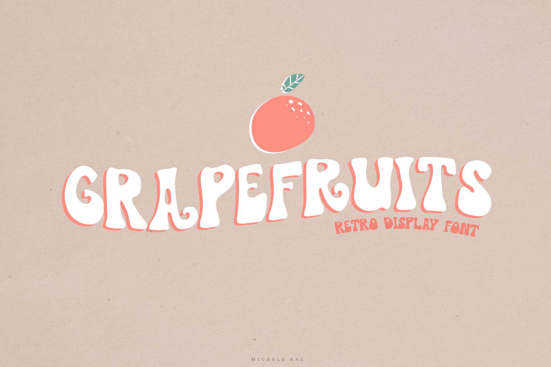 Grapefruits | A Retro Display Font cover image.