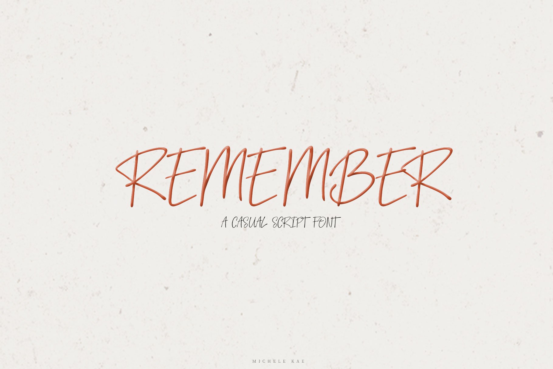 Remember | A Casual Script Font cover image.