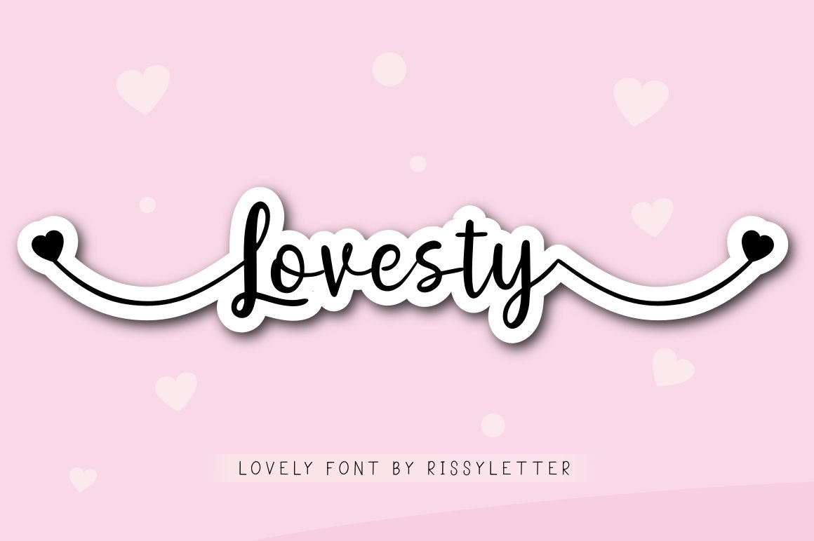 Lovesty | Lovely Calligraphy Font cover image.