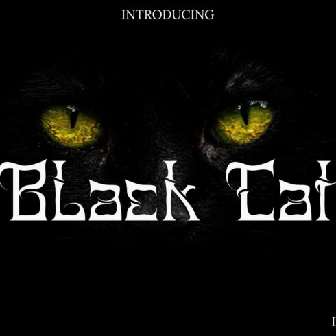 Black Cat-Grindcore Metal Font cover image.