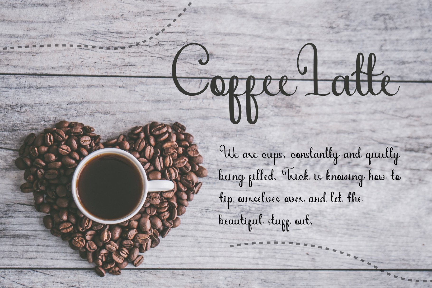 Coffee Latte Script preview image.