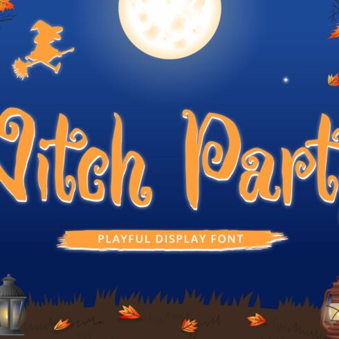 Witch Party - Playful Display Font cover image.