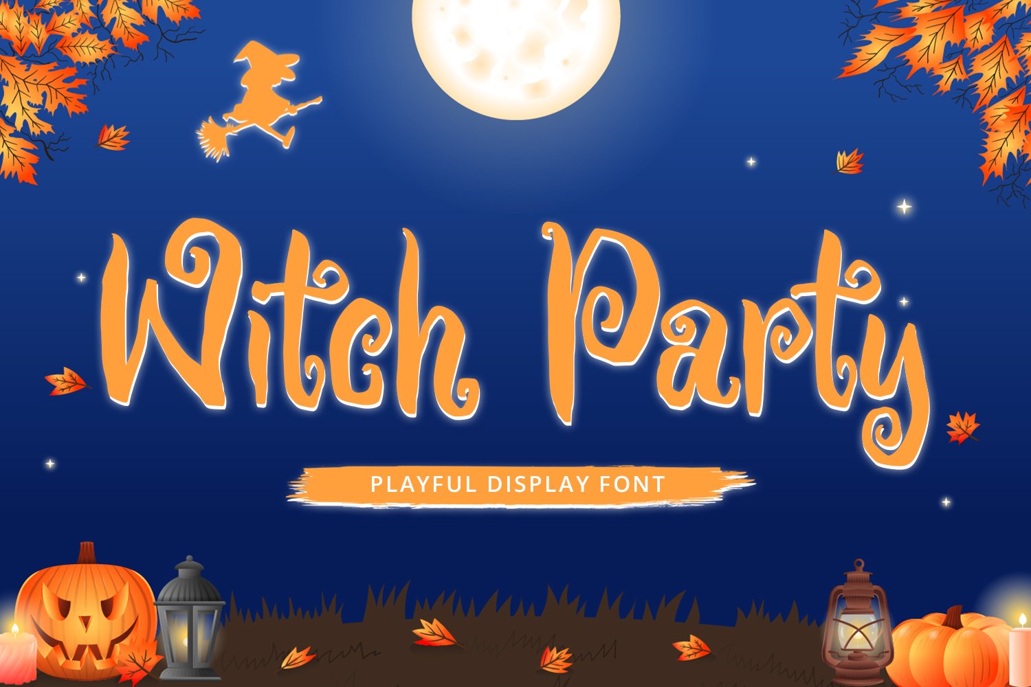 Witch Party - Playful Display Font cover image.