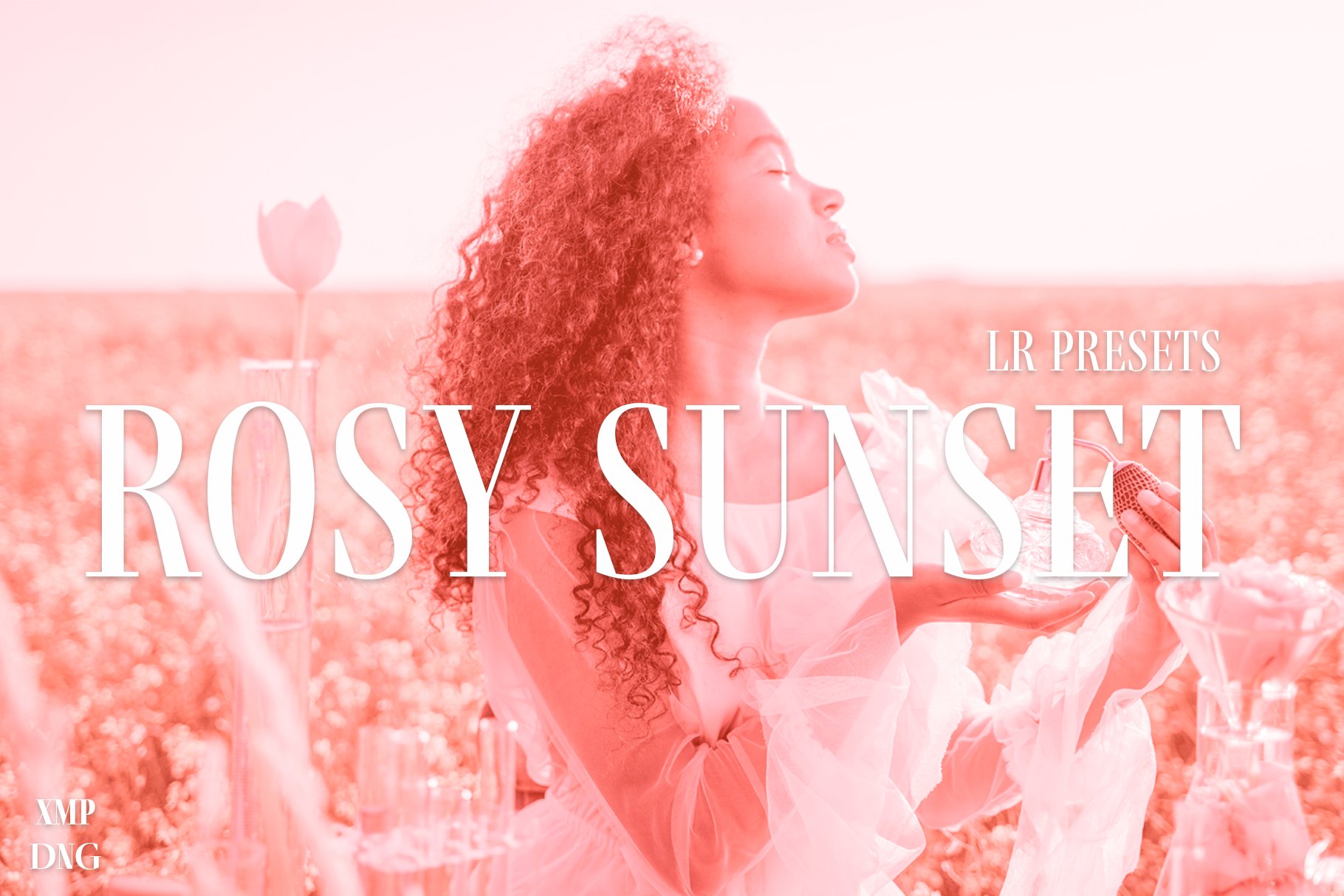 Rosy Sunset Lightroom presets setcover image.