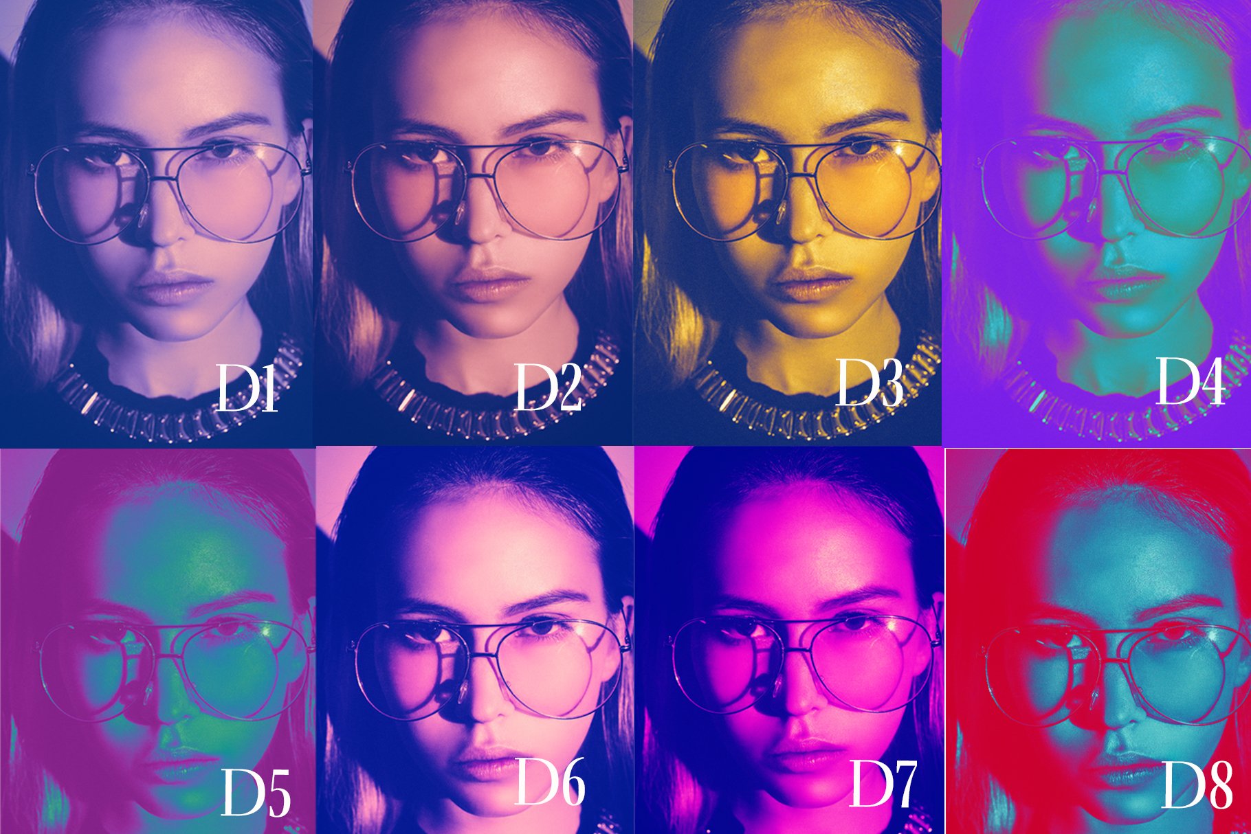 Acid Colors Lightroom presets packpreview image.