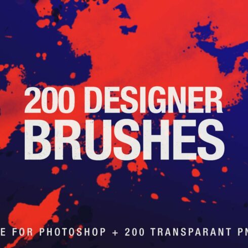 200 Designer Brushes for Photoshopcover image.