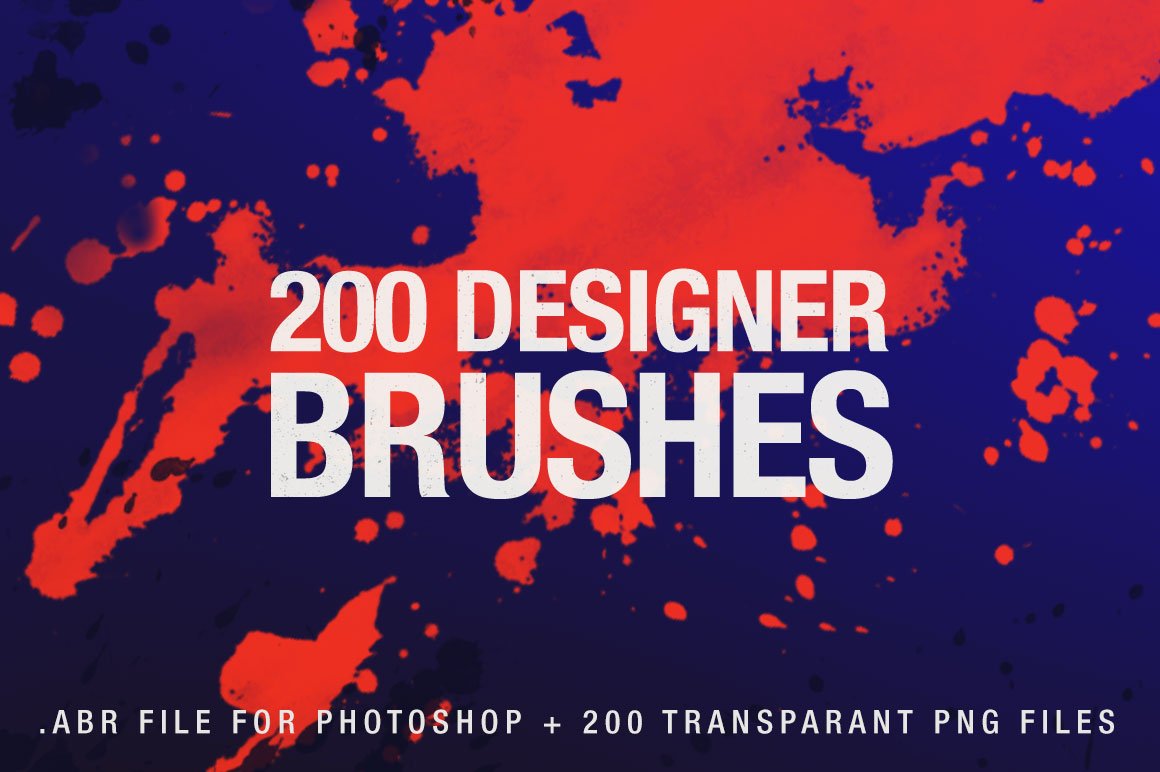 200 Designer Brushes for Photoshopcover image.