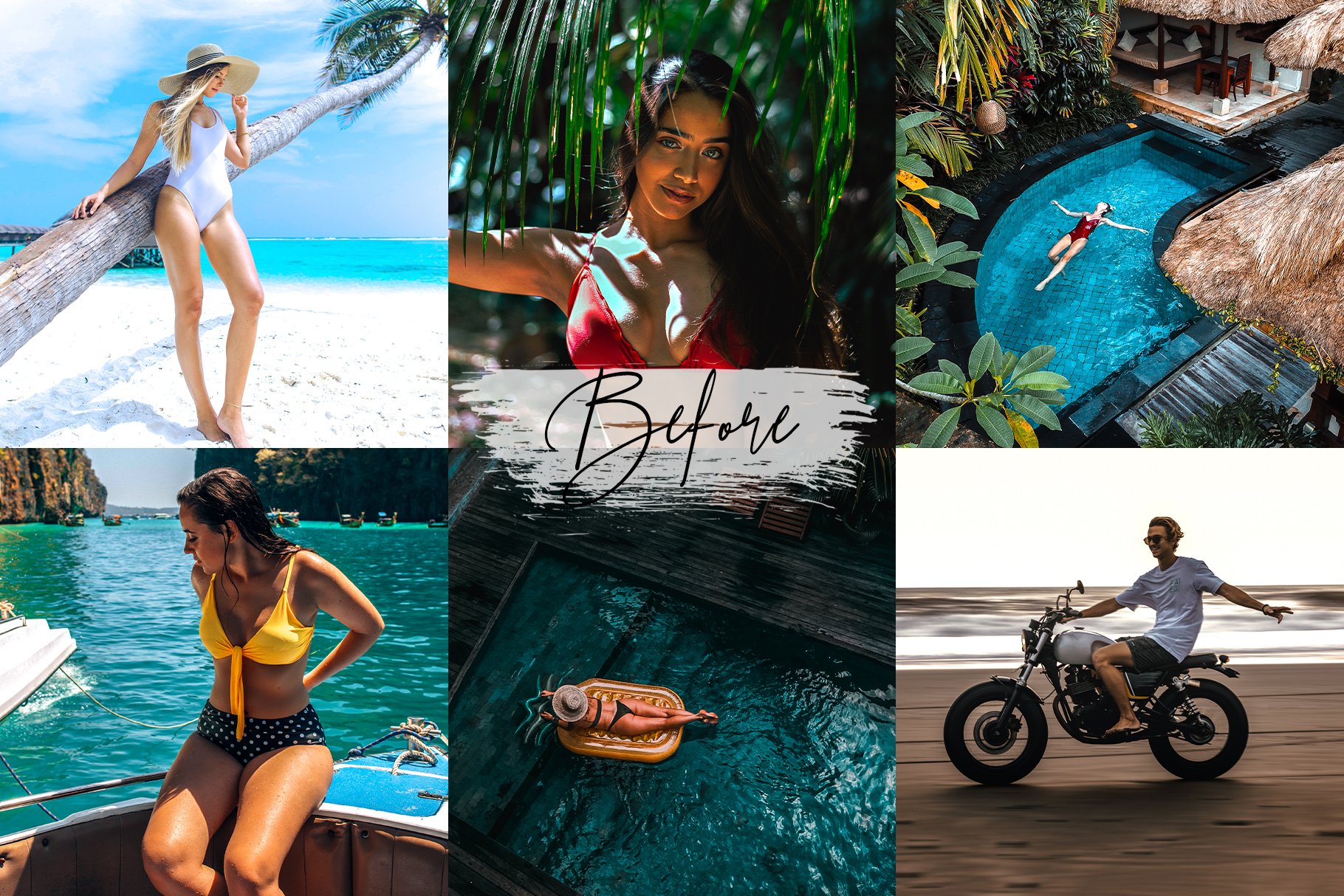Tropical Lightroom Presets Packpreview image.