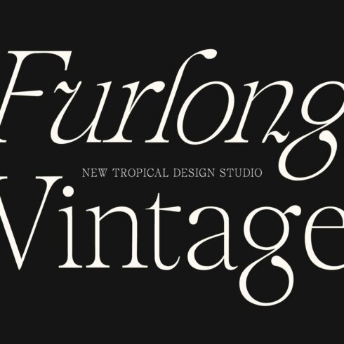 Furlong Vintage Serif Font cover image.