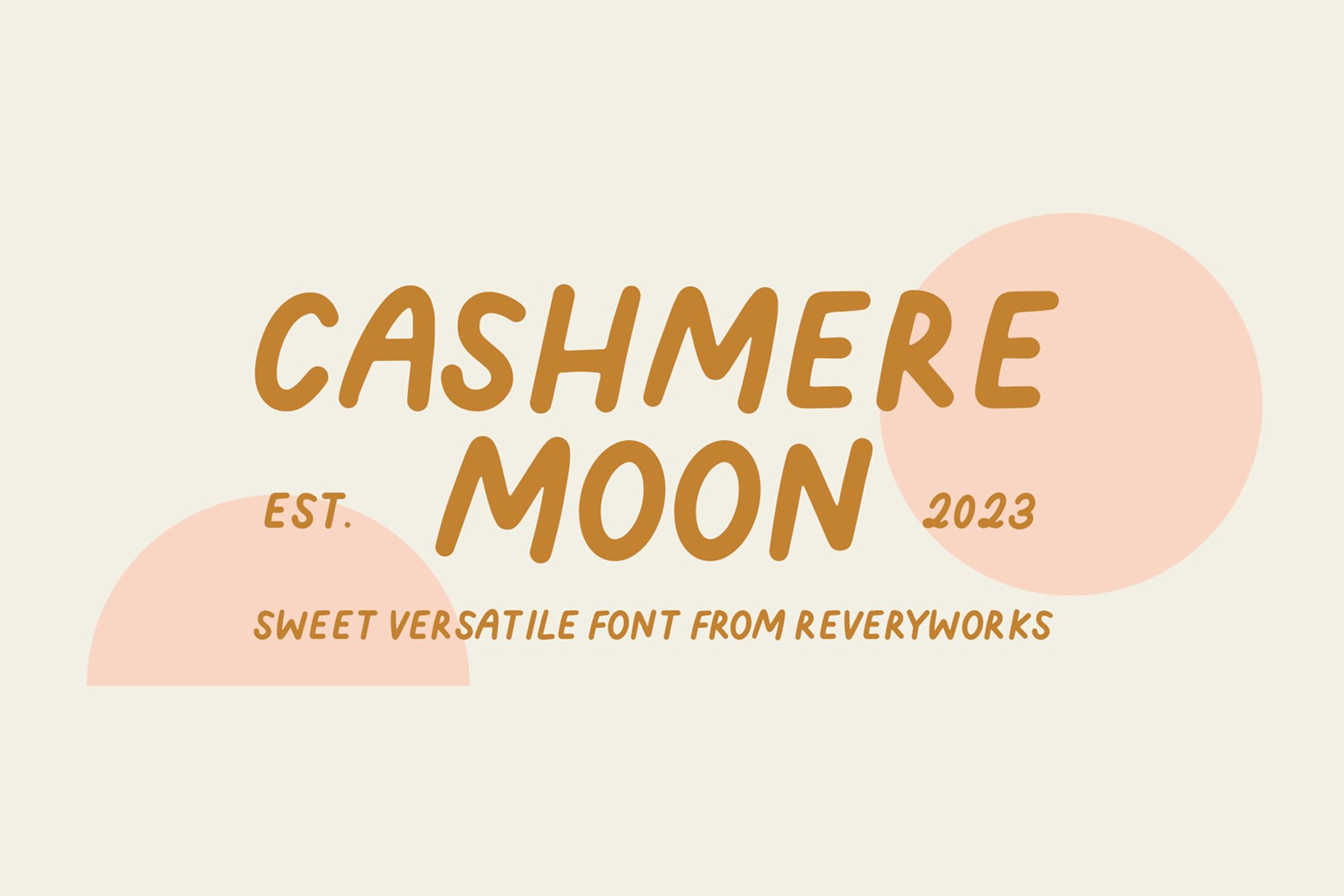 Cashmere Moon Sans (3 fonts) cover image.