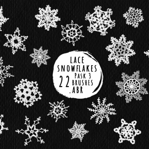 Lace Snowflakes Brushes. Pack 1cover image.