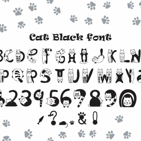 Cats Black font cover image.