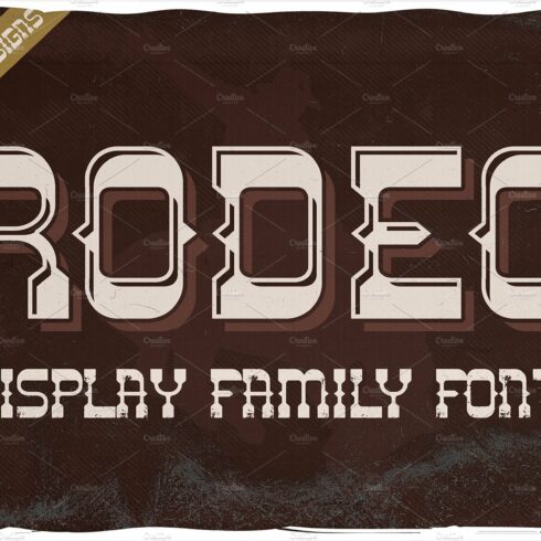 Rodeo font + 10 bonus designs cover image.