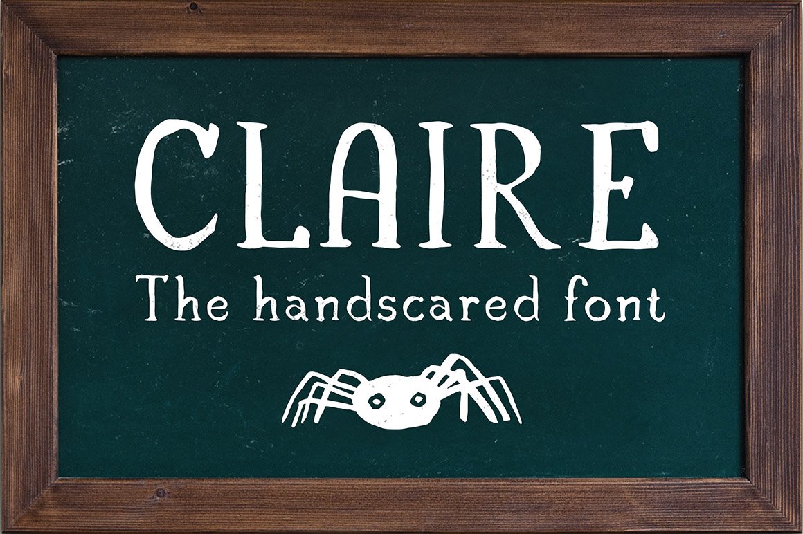 Claire - Serif font & illustrations cover image.