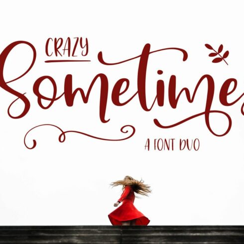 Crazy Sometimes Font Duo cover image.