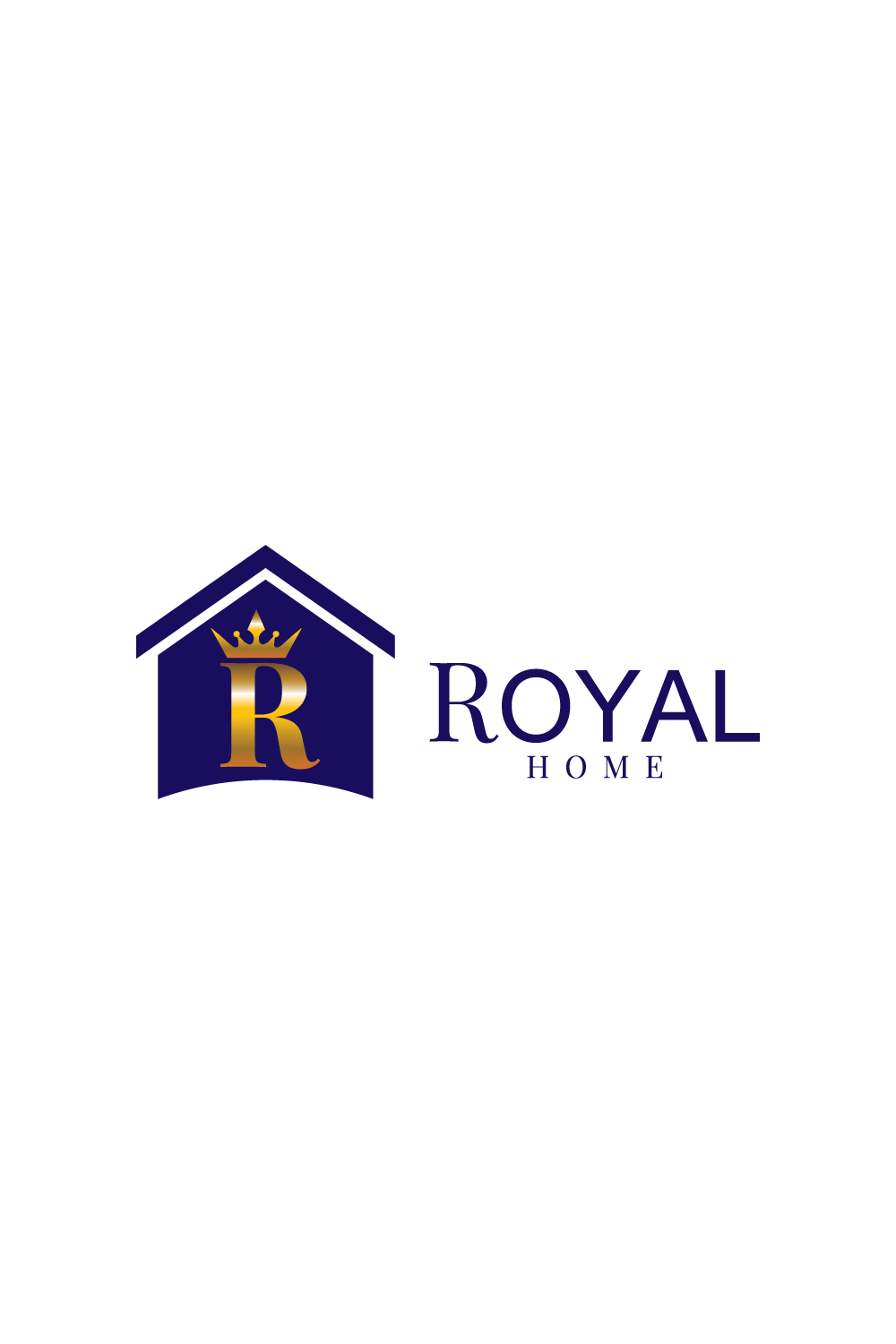Royal Real State Logo pinterest preview image.