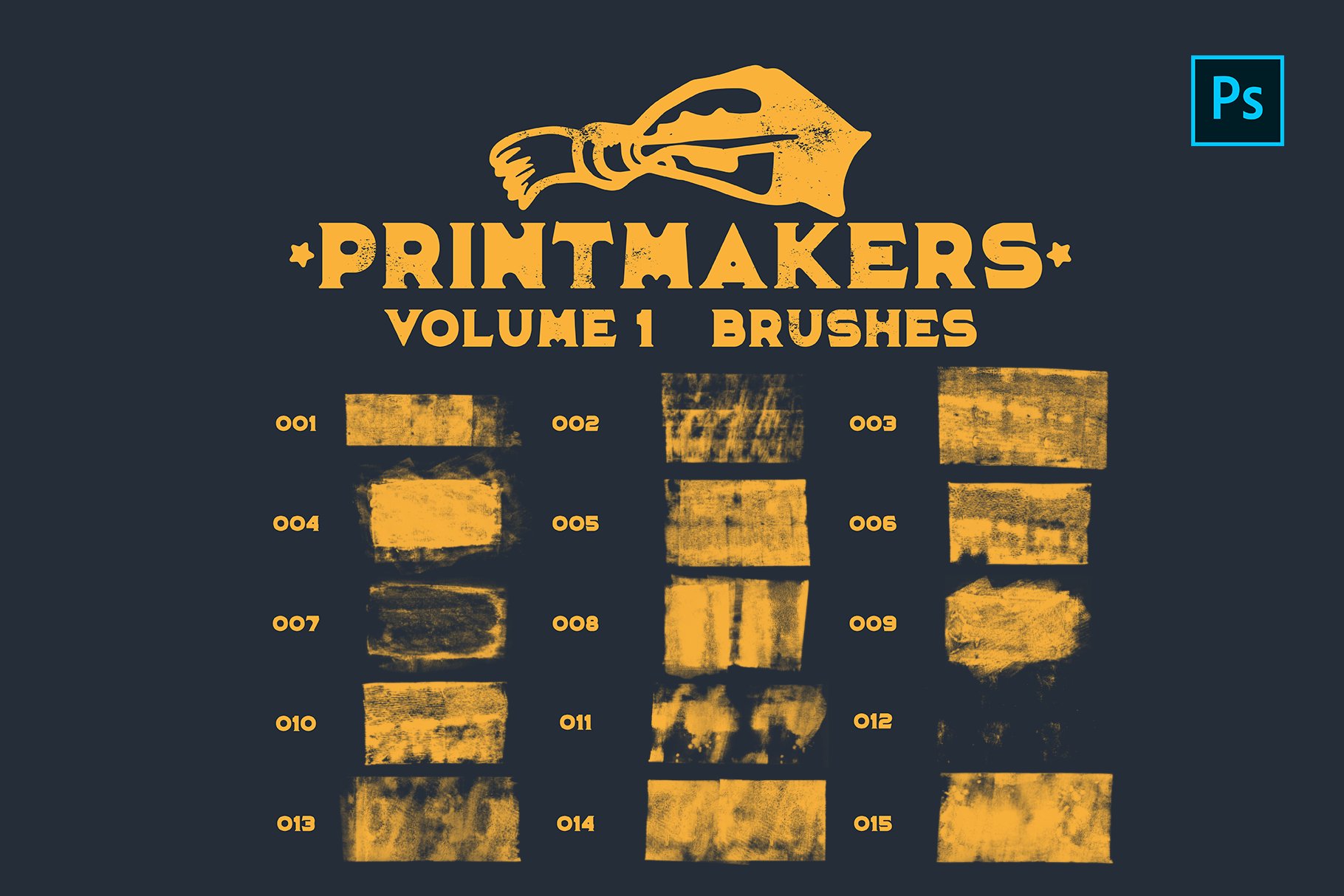 BUNDLE Printmakers Brushes Vol 1 & 2preview image.