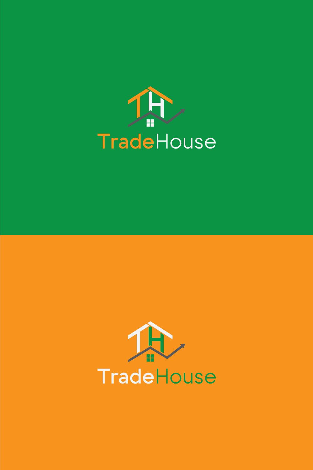 Trading House Logo pinterest preview image.