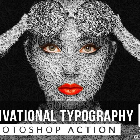 Motivational Typography Photoshop Accover image.