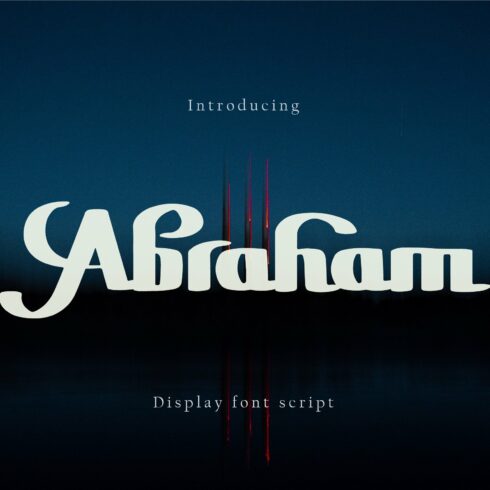 Abraham font displaycover image.