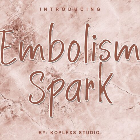 Embolism Spark - Natural Handwritten cover image.