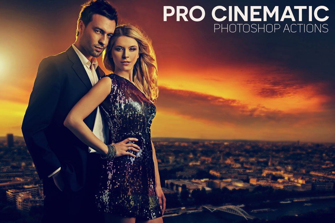 Pro Cinematic Photoshop Actionscover image.