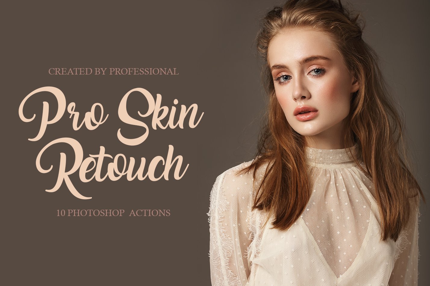 Pro Skin Retouch Photoshop Actionscover image.