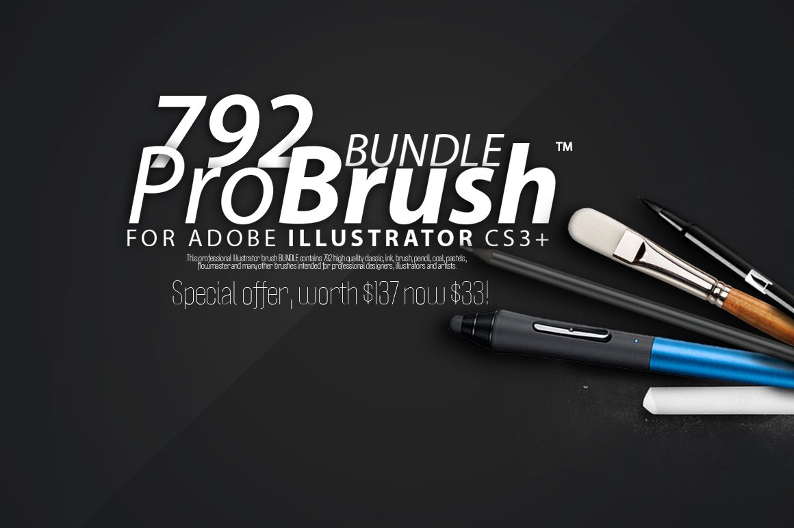 792 BRUSHES - ProBrush™ BUNDLE -76%cover image.