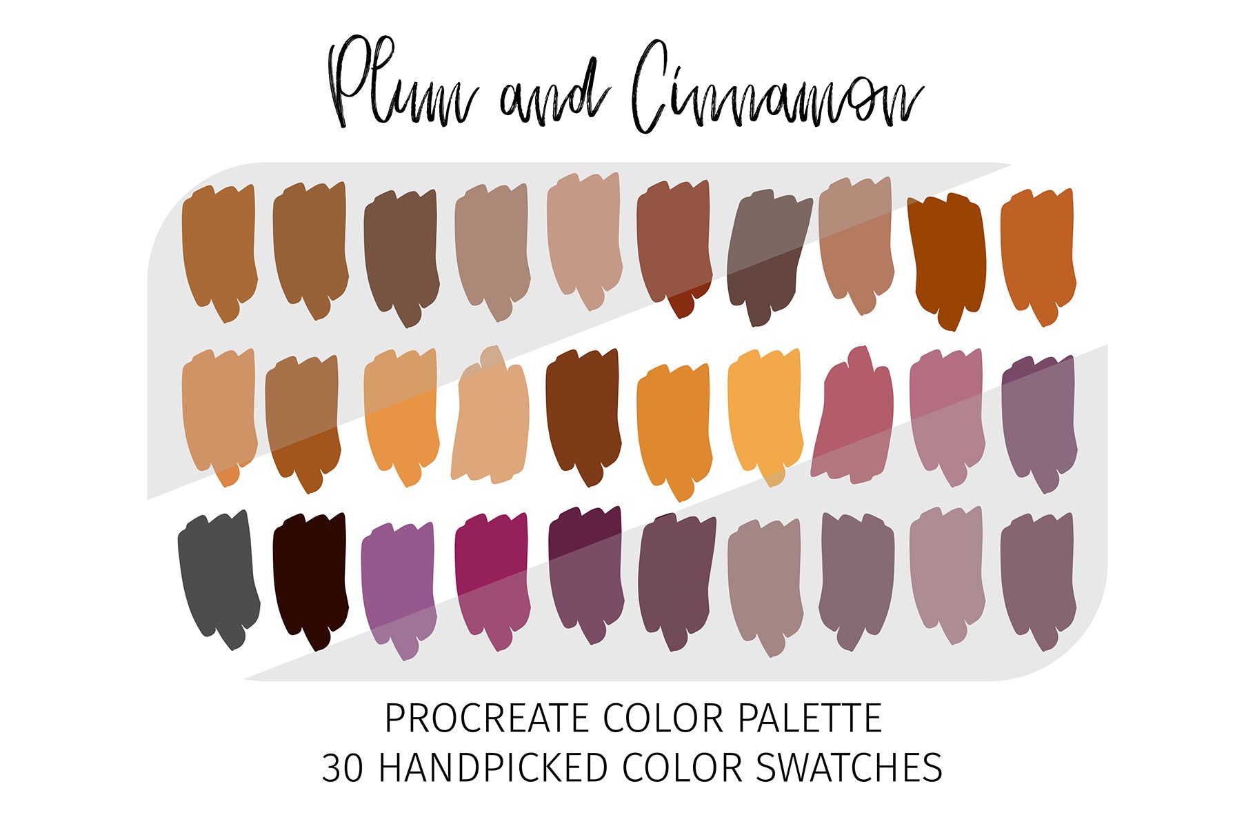 Procreate Fall Color Palette Bundlepreview image.