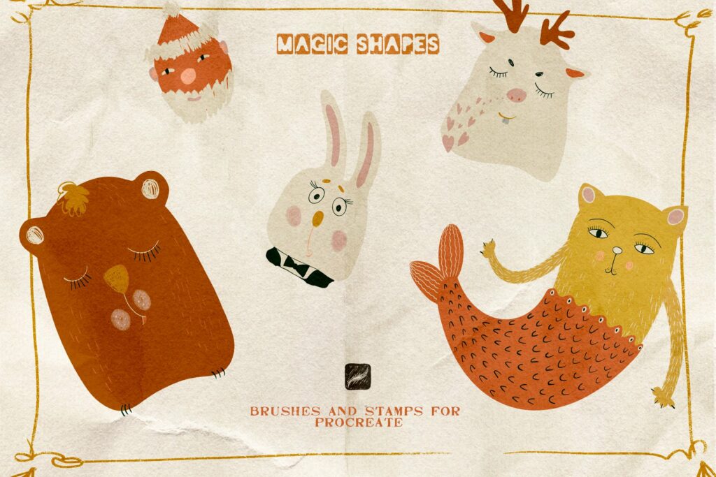 Procreate, Ps, Affinity Magic Shapes – MasterBundles