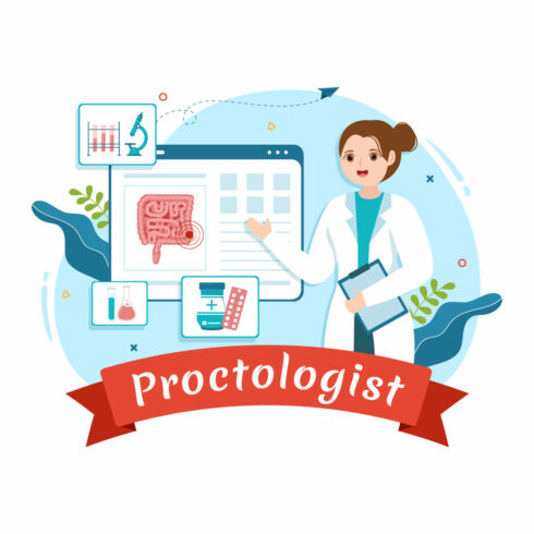 13 Proctologist or Colonoscopy Illustration cover image.