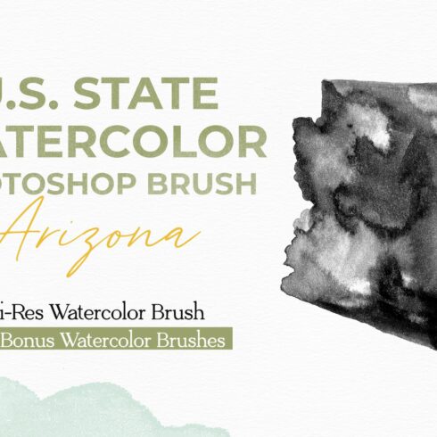 Arizona US Water Color PS Brushcover image.