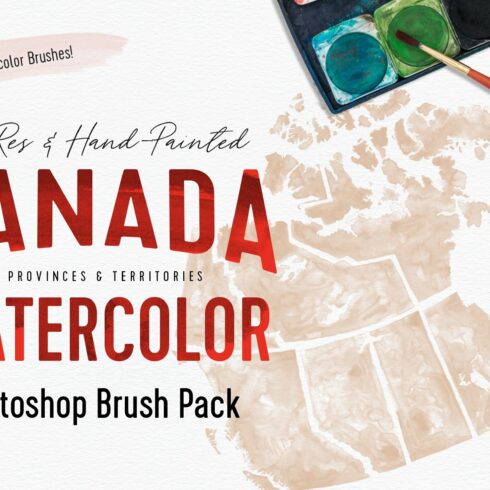 Canada Watercolor PS Brushescover image.